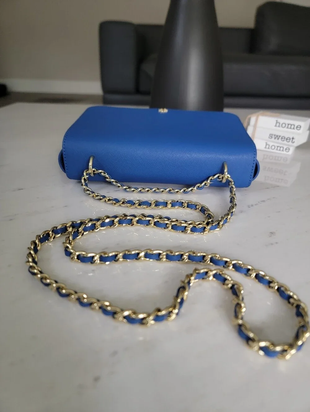 Tory Burch Emerson Shoulder Bag Regal Blue – Excellent Condition